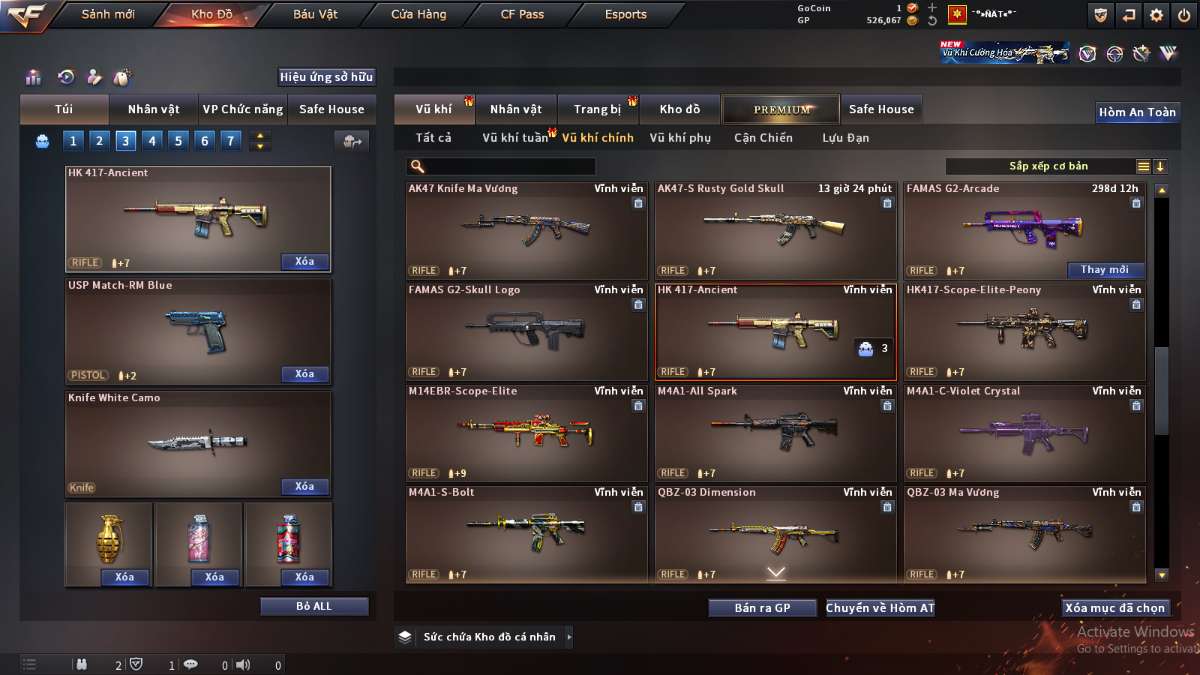 shop acc cf uy tin gia re